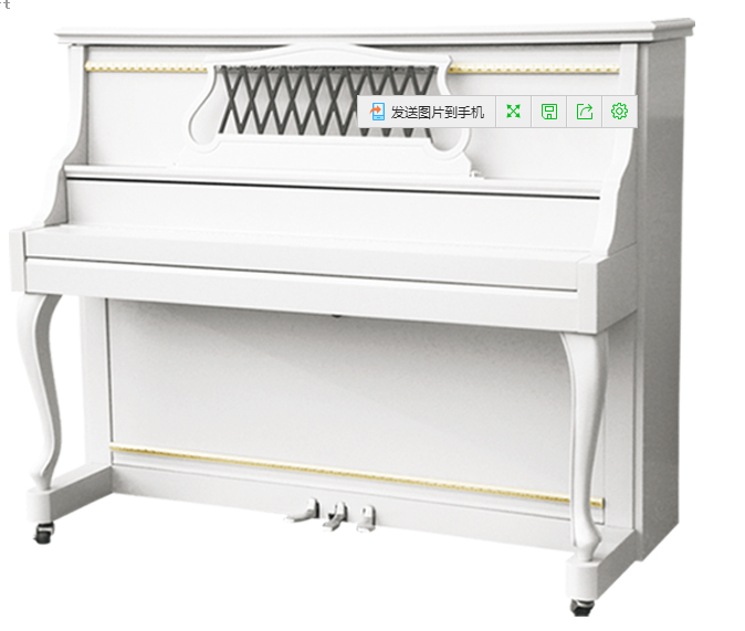 威廉·亨德尔H-126型钢琴（白）